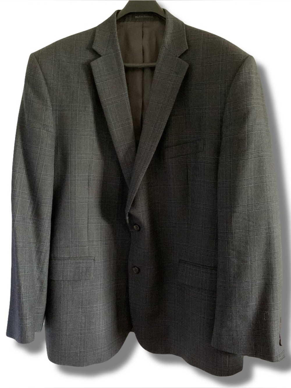 Lauren Ralph Lauren Windowpane Grey Blazer Size 48R